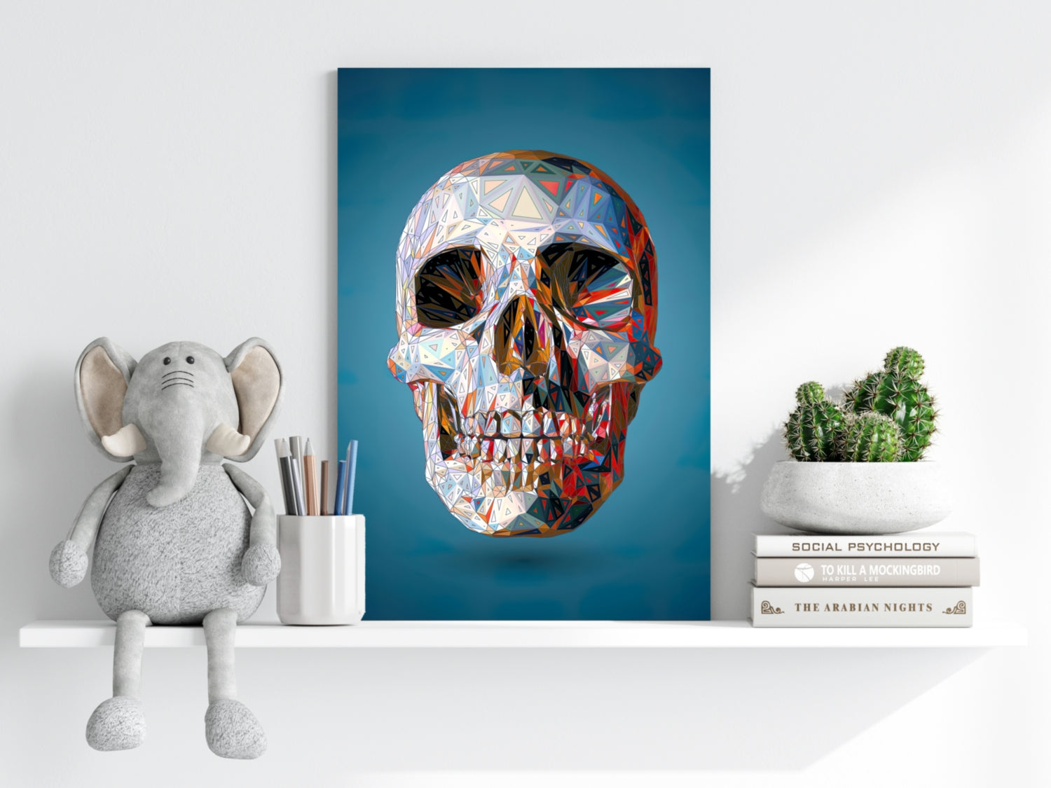 Skull Aluminum Print.