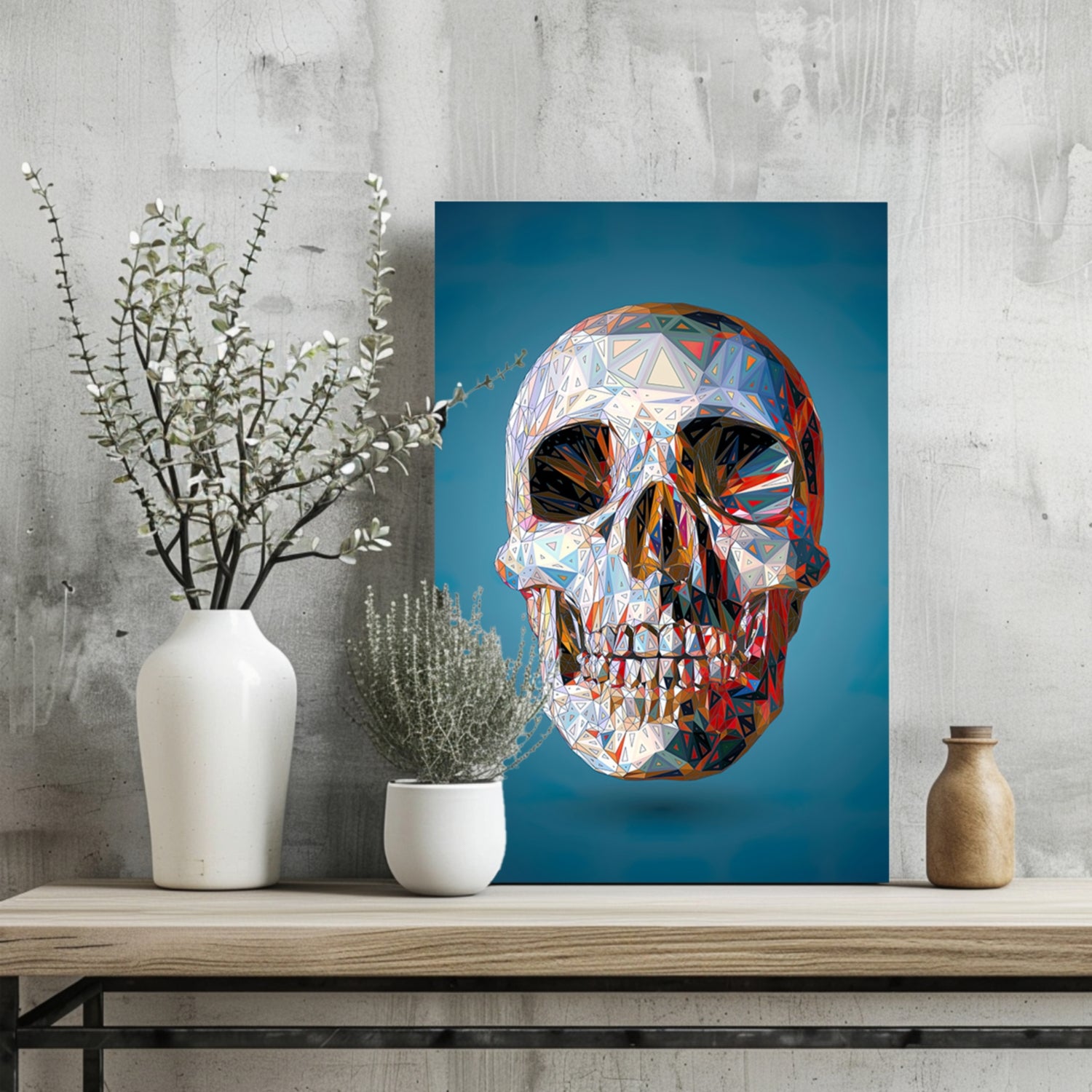 Skull Aluminum Print.