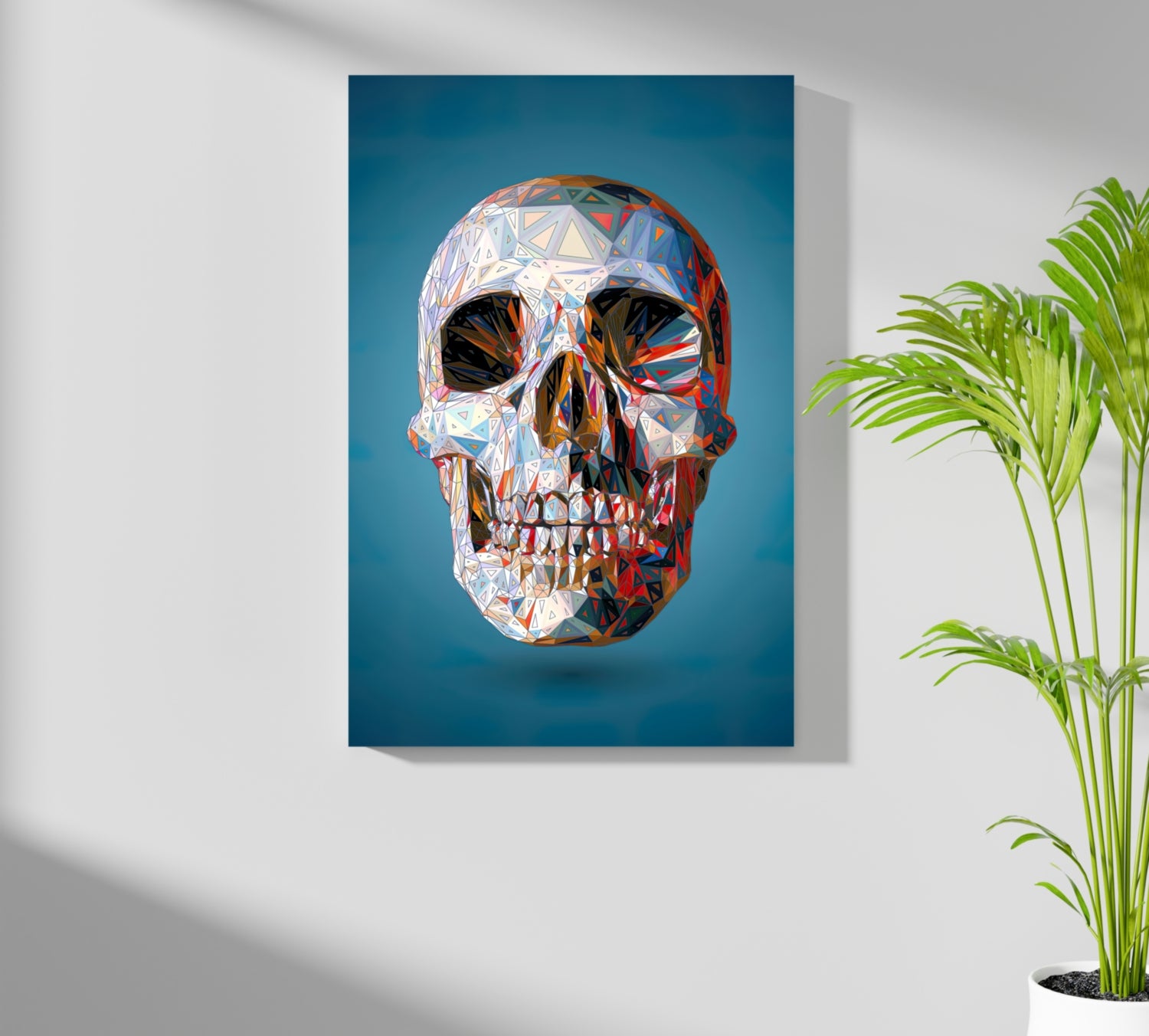 Skull Aluminum Print.