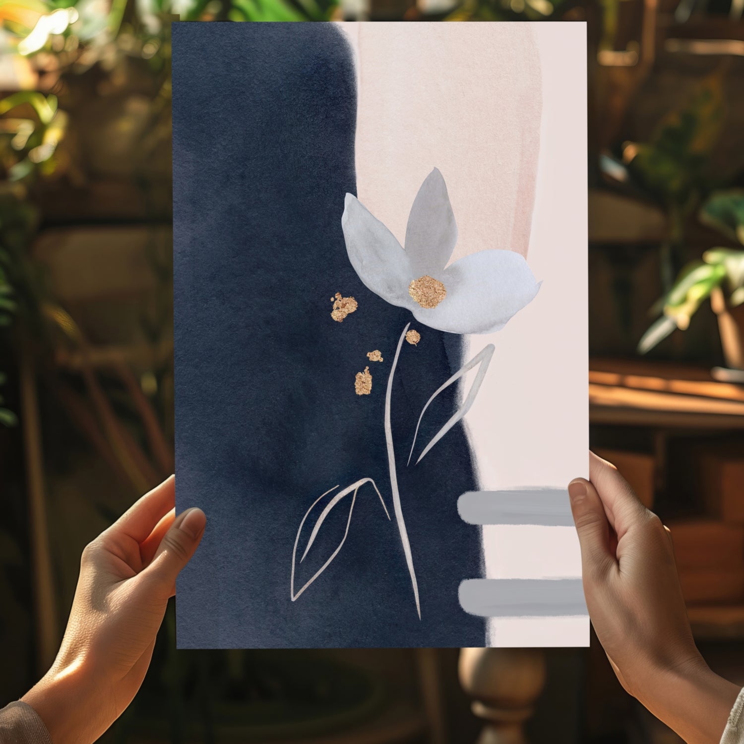 Abstract Flower Aluminum Print.