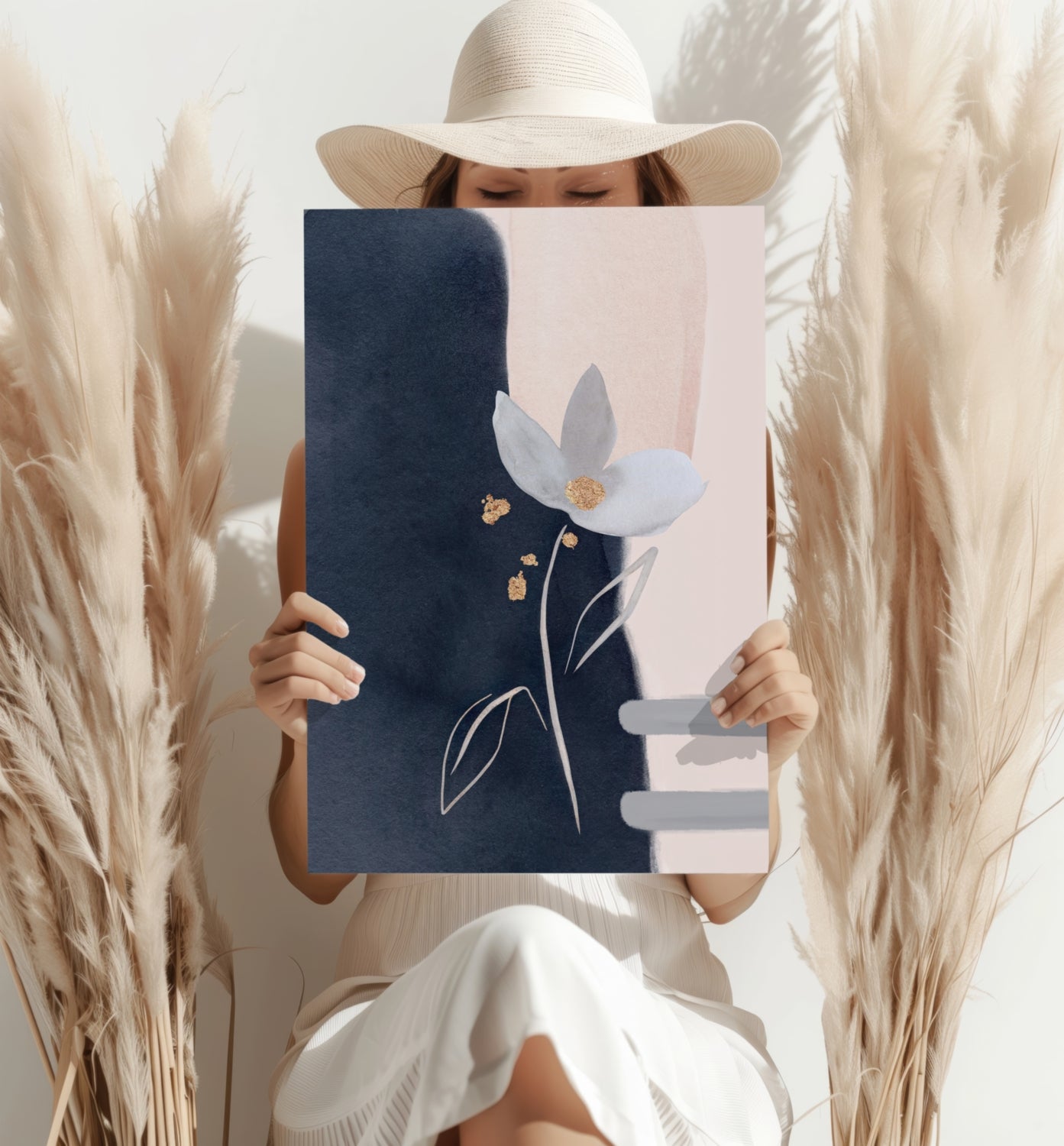 Abstract Flower Aluminum Print.