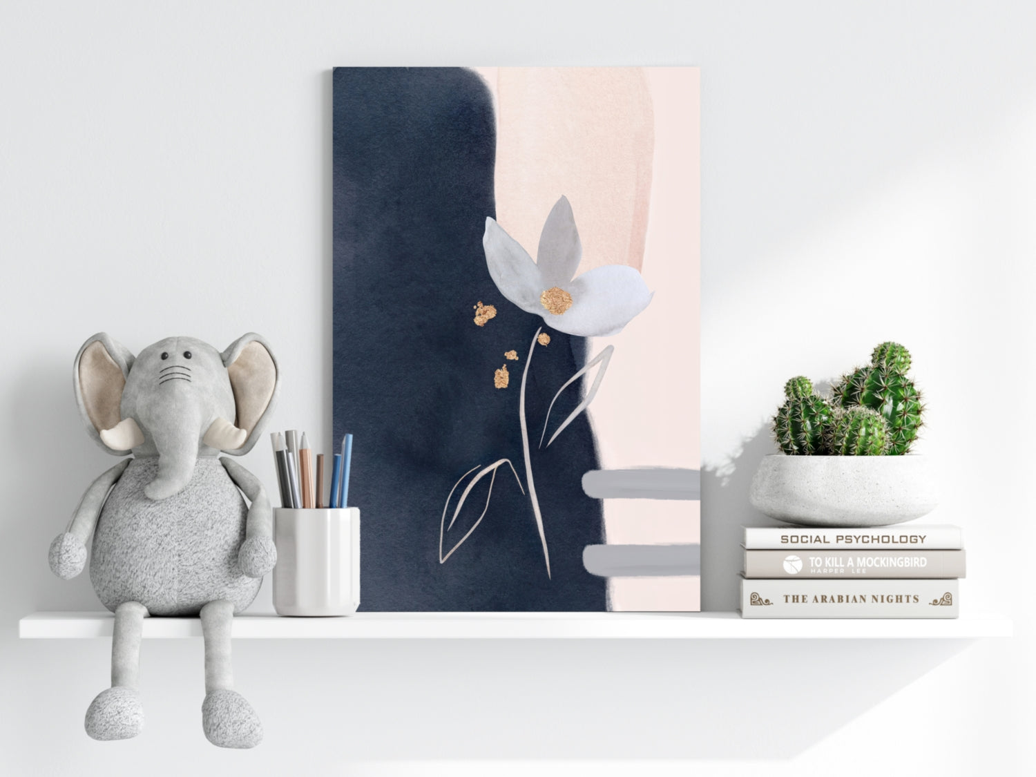 Abstract Flower Aluminum Print.