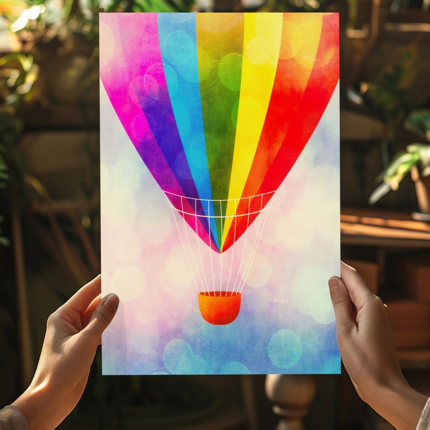 Air Balloon Aluminum Print.