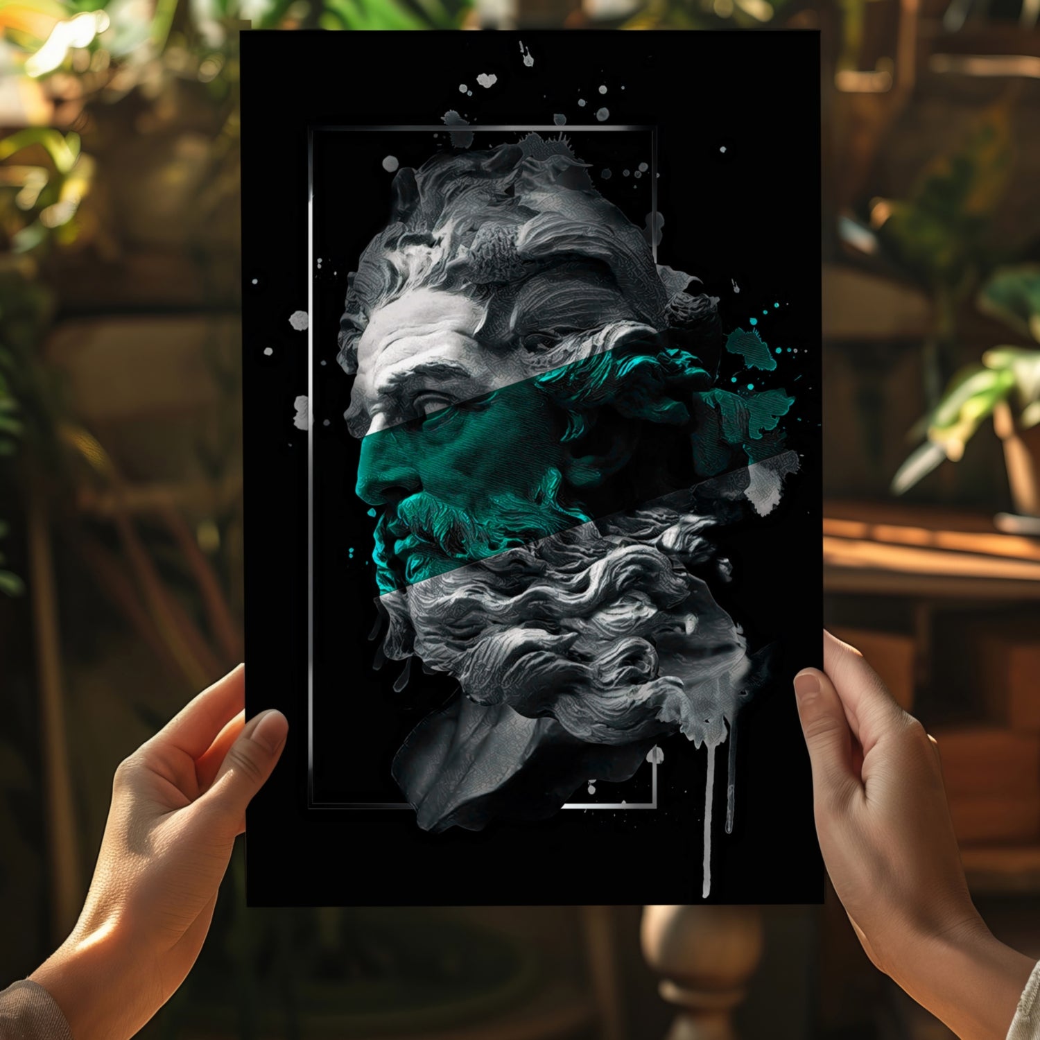 Poseidon Emerald Aluminum Print.