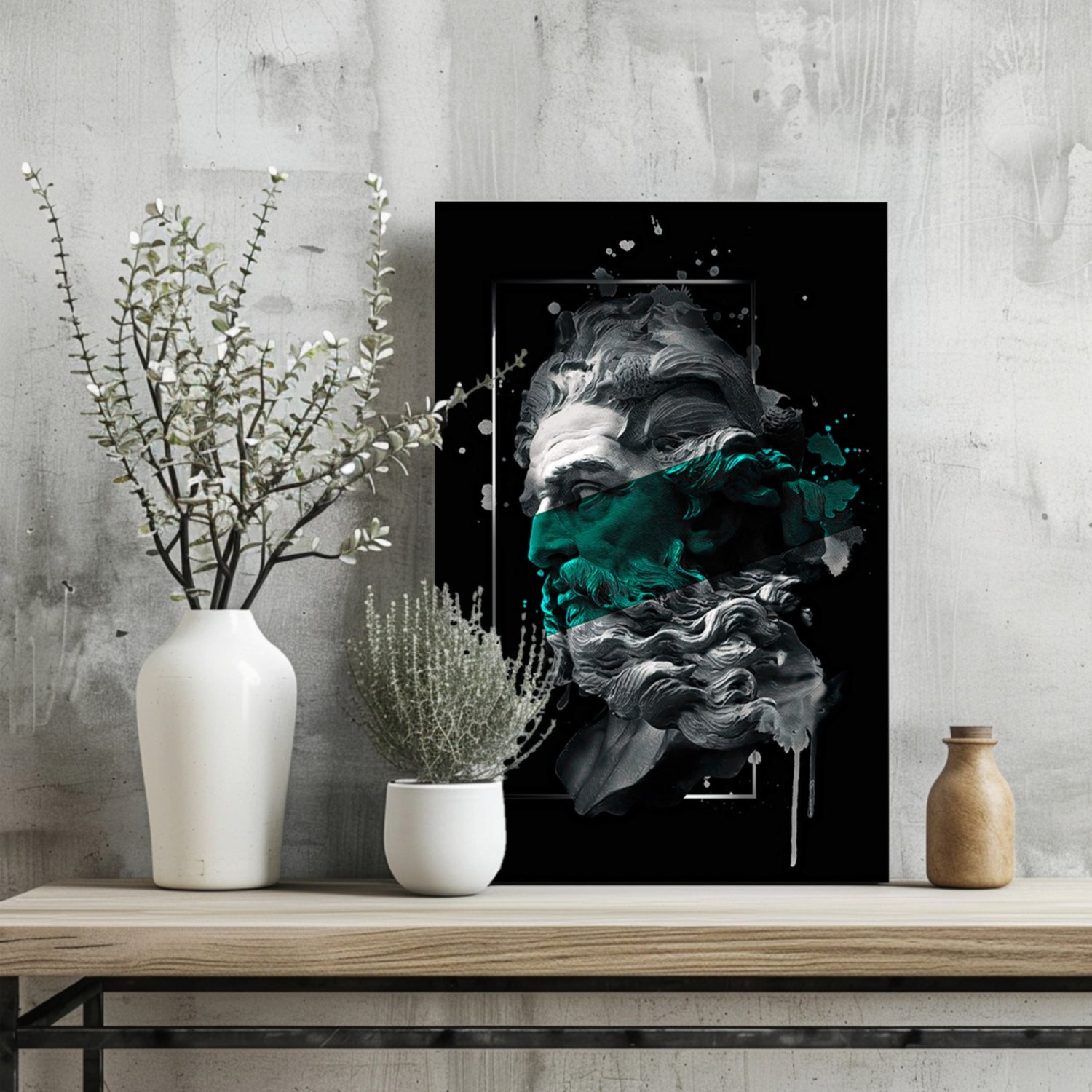 Poseidon Emerald Aluminum Print.