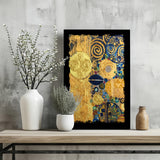 Abstract Gold Aluminum Print.