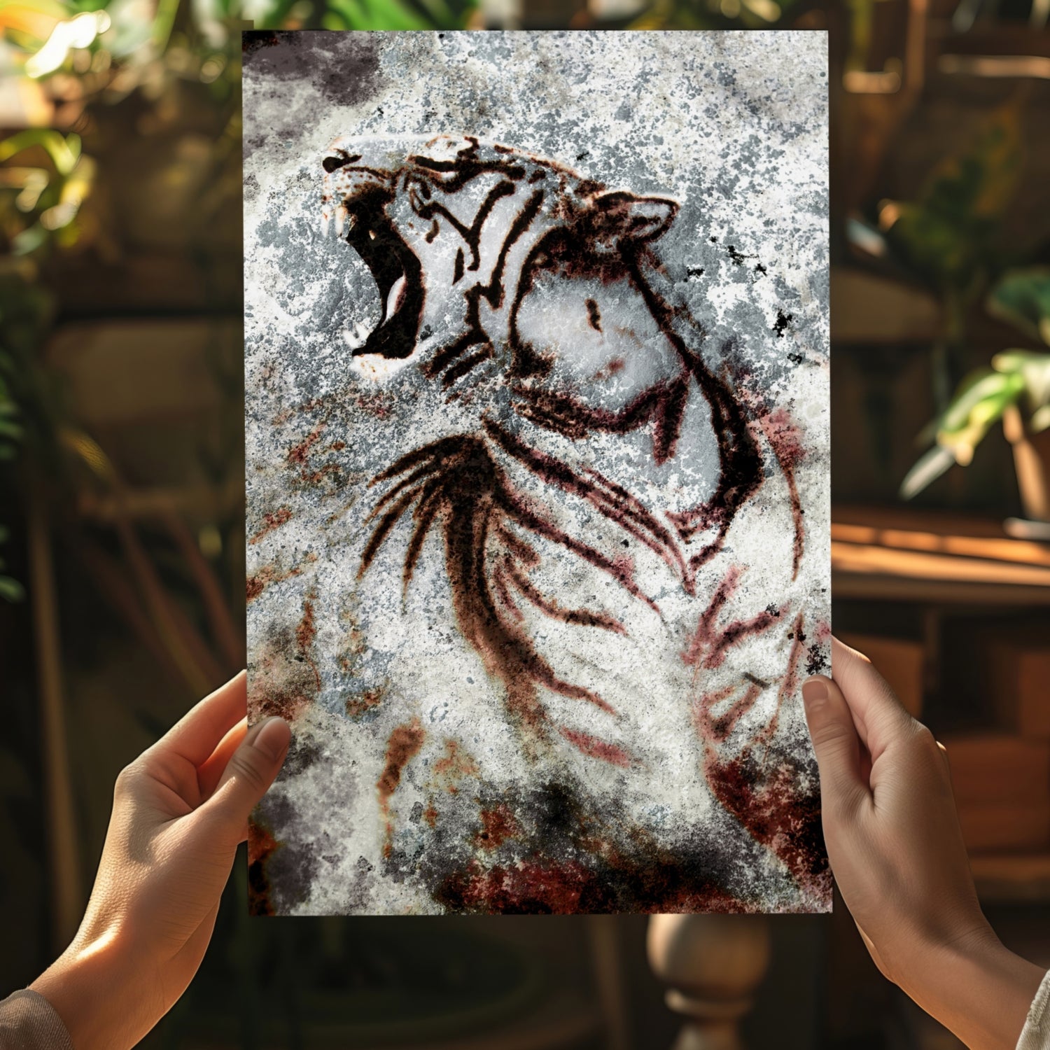 Tiger Aluminum Print.