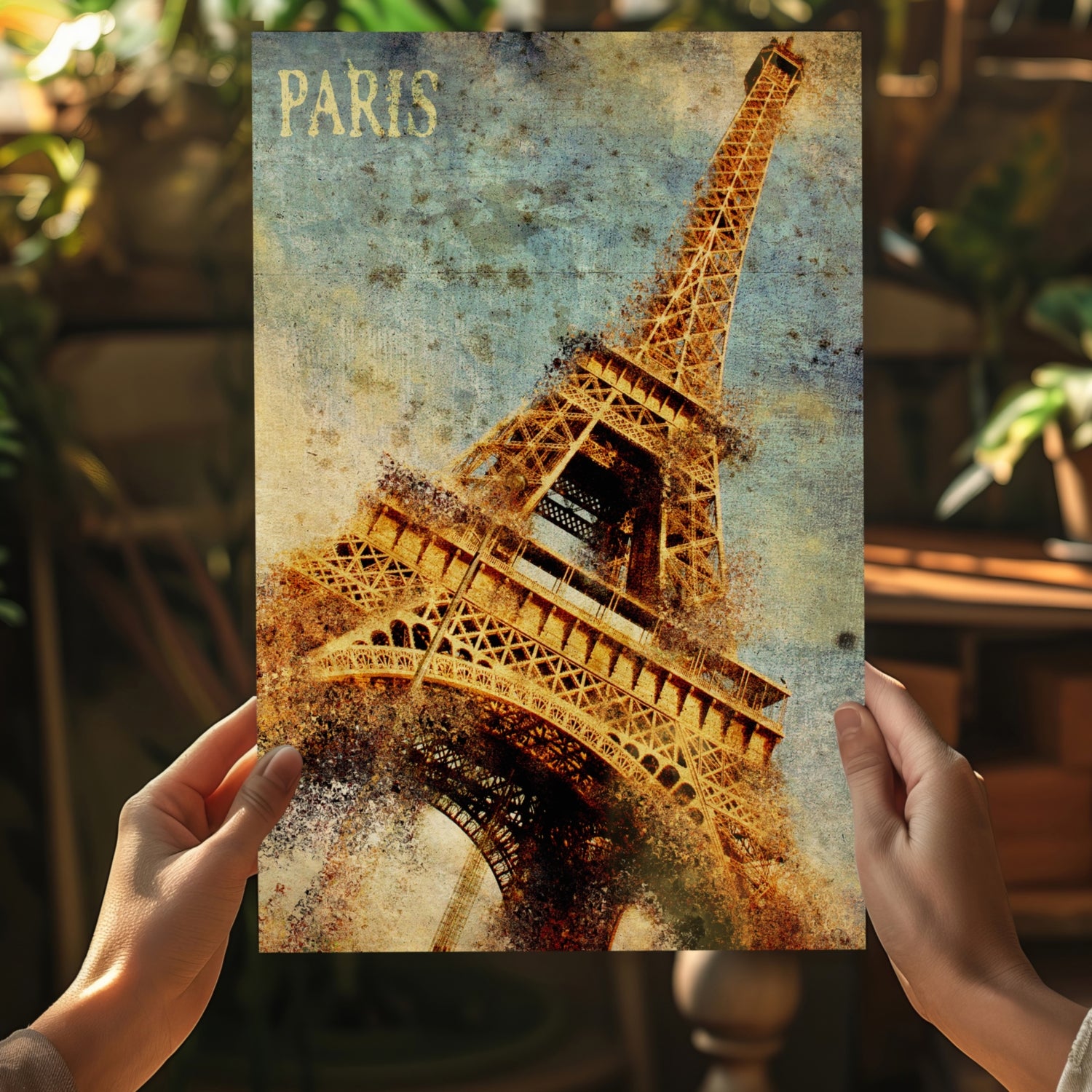 Eiffel Tower Aluminum Print.