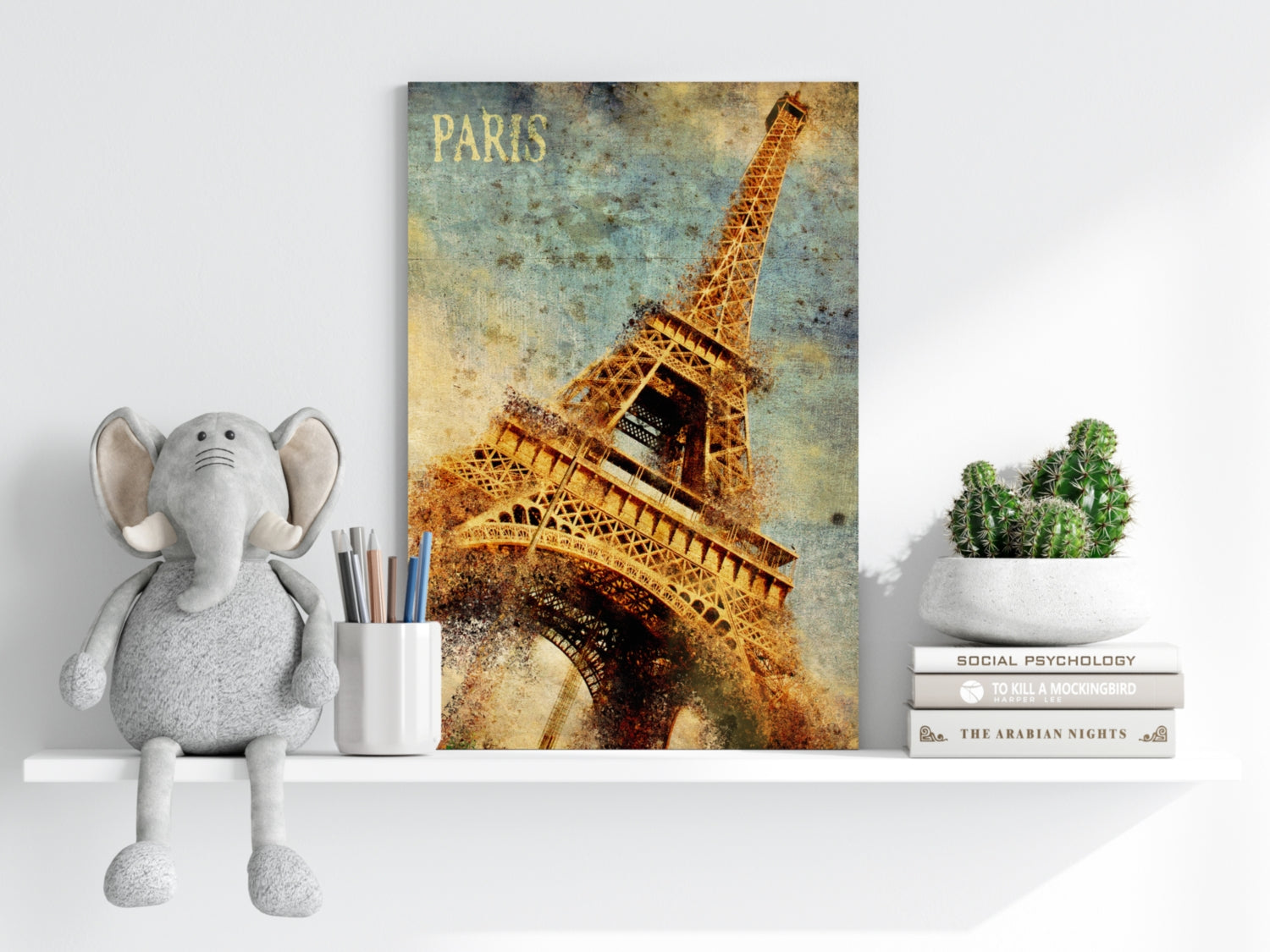 Eiffel Tower Aluminum Print.