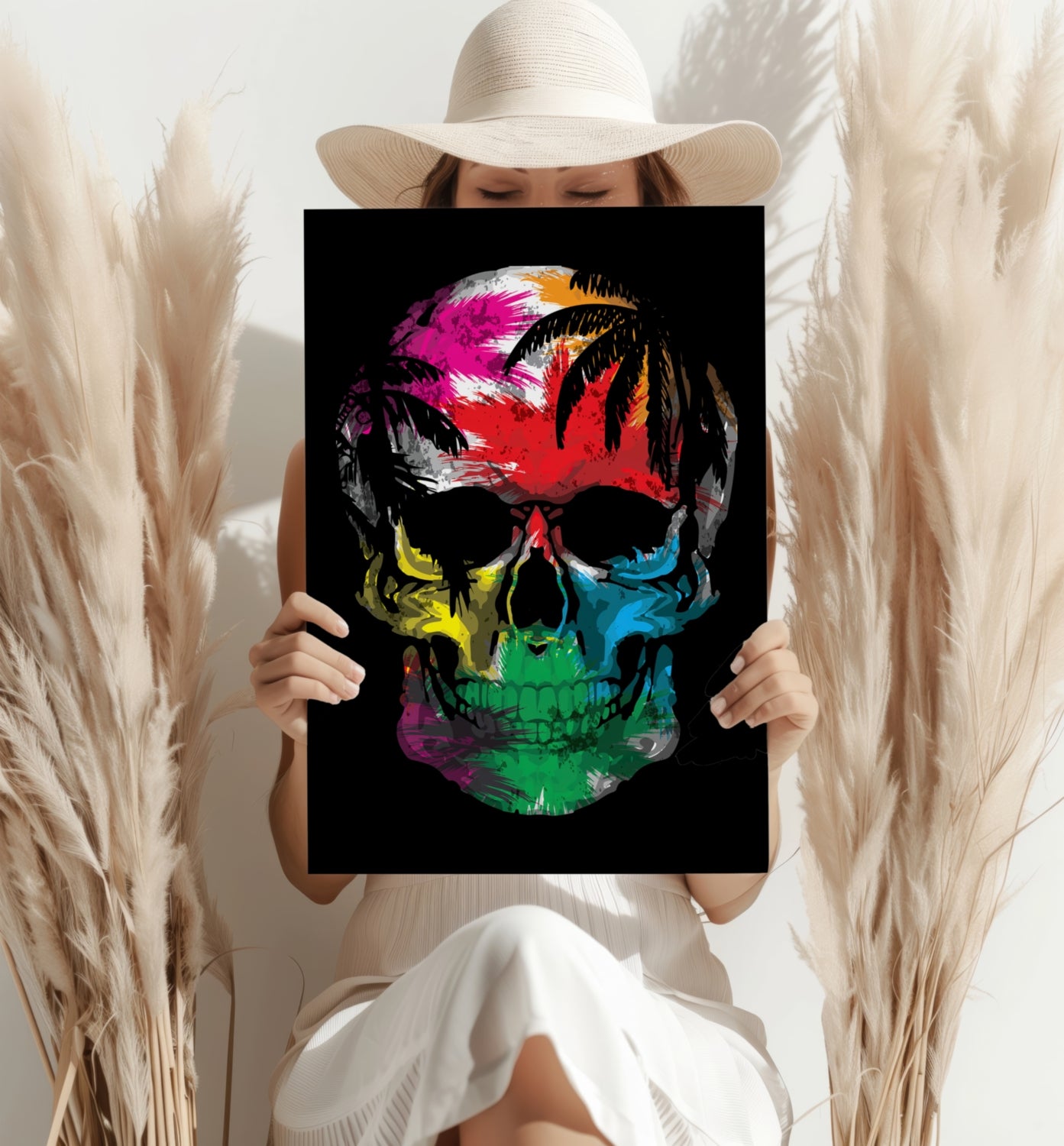 Skull Aluminum Print.