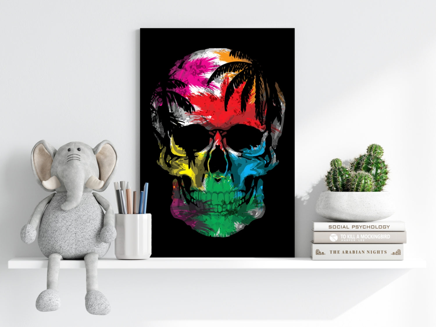Skull Aluminum Print.