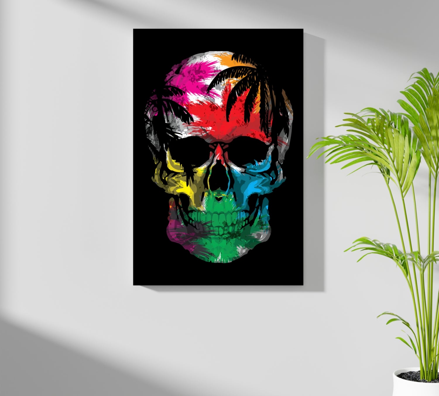 Skull Aluminum Print.