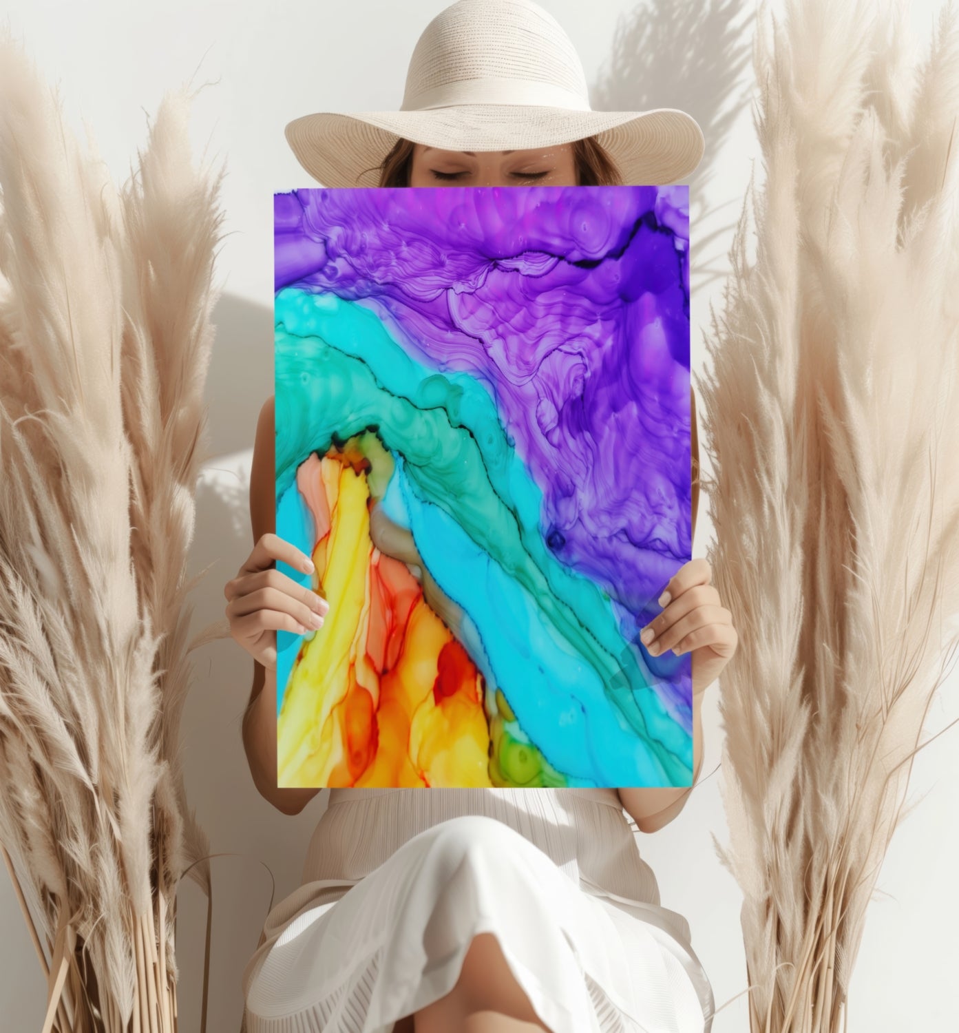 Abstract Transitions Aluminum Print.