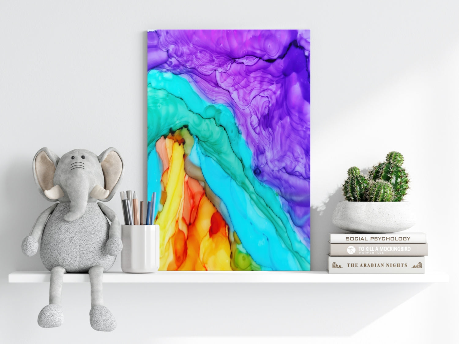 Abstract Transitions Aluminum Print.