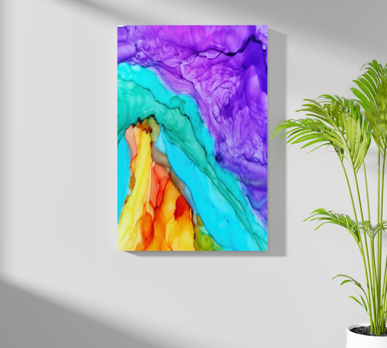 Abstract Transitions Aluminum Print.