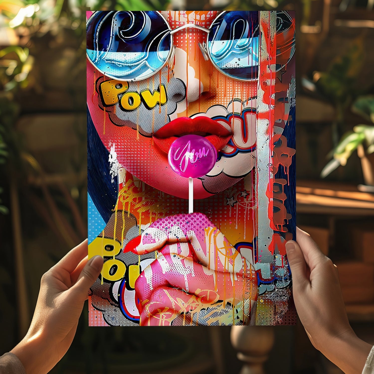 Lollipop Girl Aluminum Print.