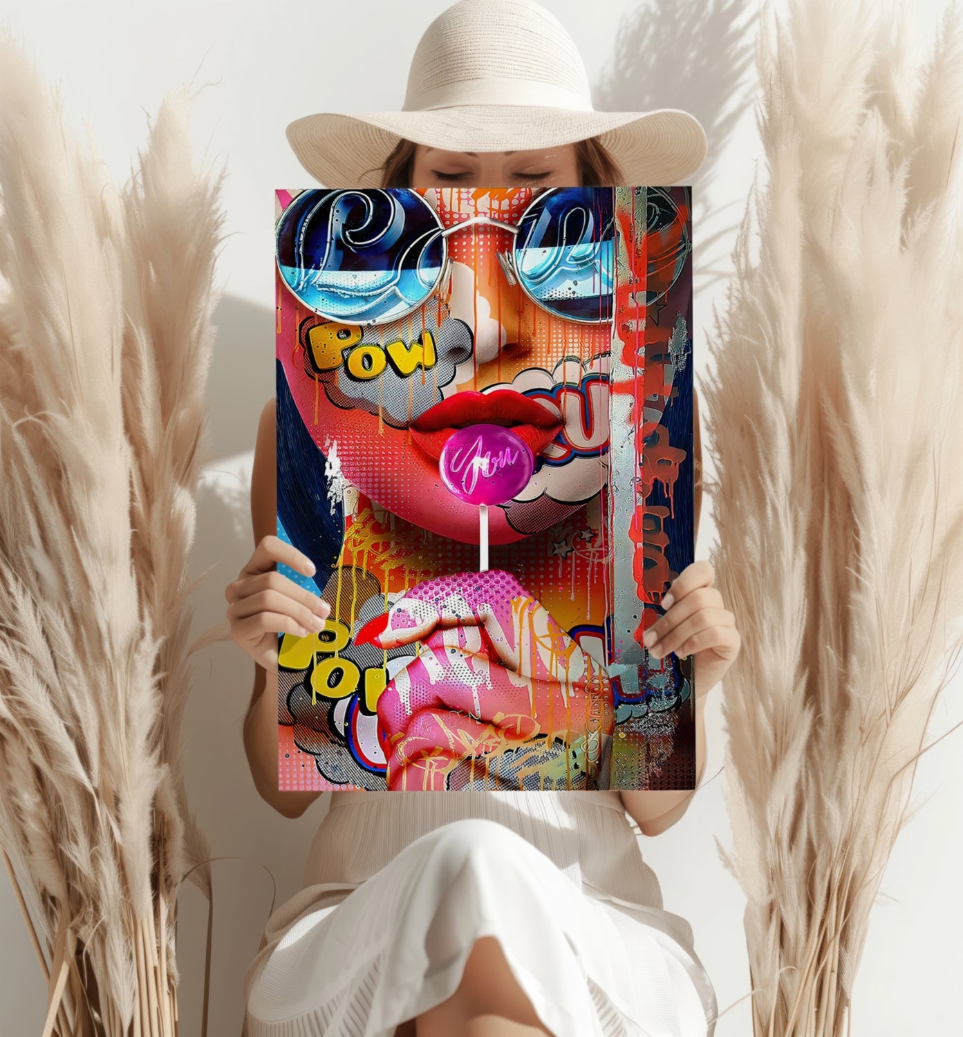 Lollipop Girl Aluminum Print.