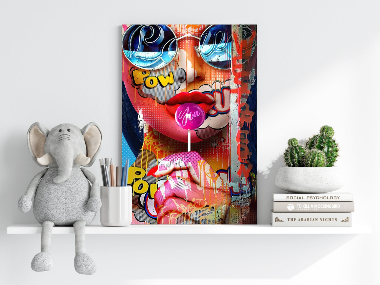 Lollipop Girl Aluminum Print.