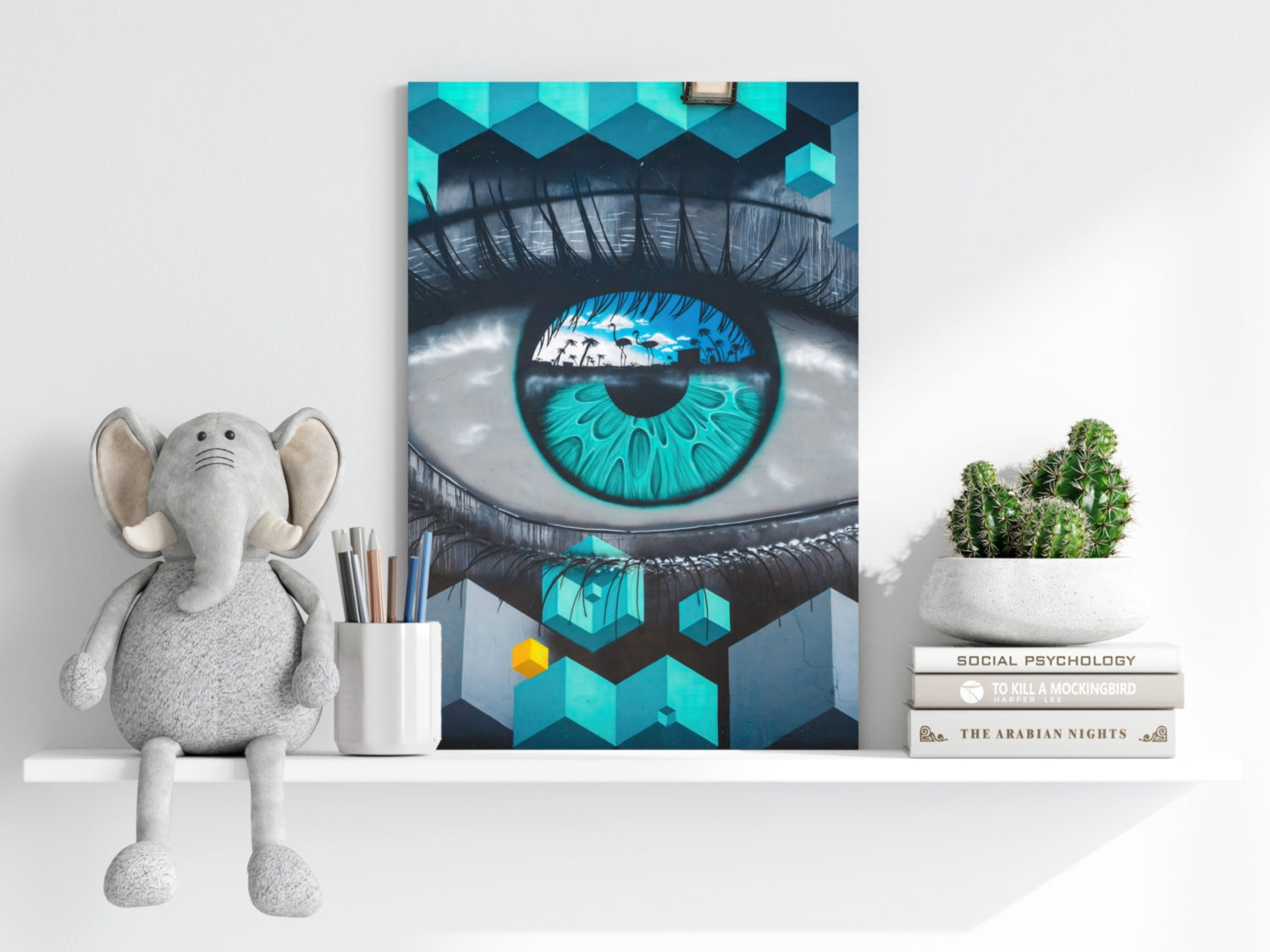 Futuristic Lines Aluminum Print.