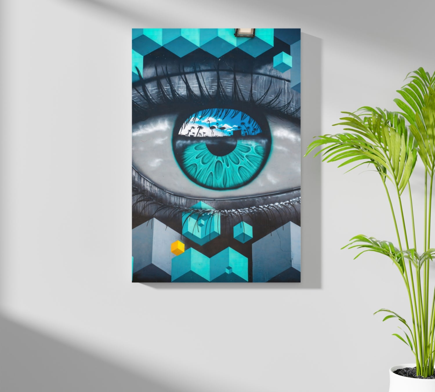 Futuristic Lines Aluminum Print.