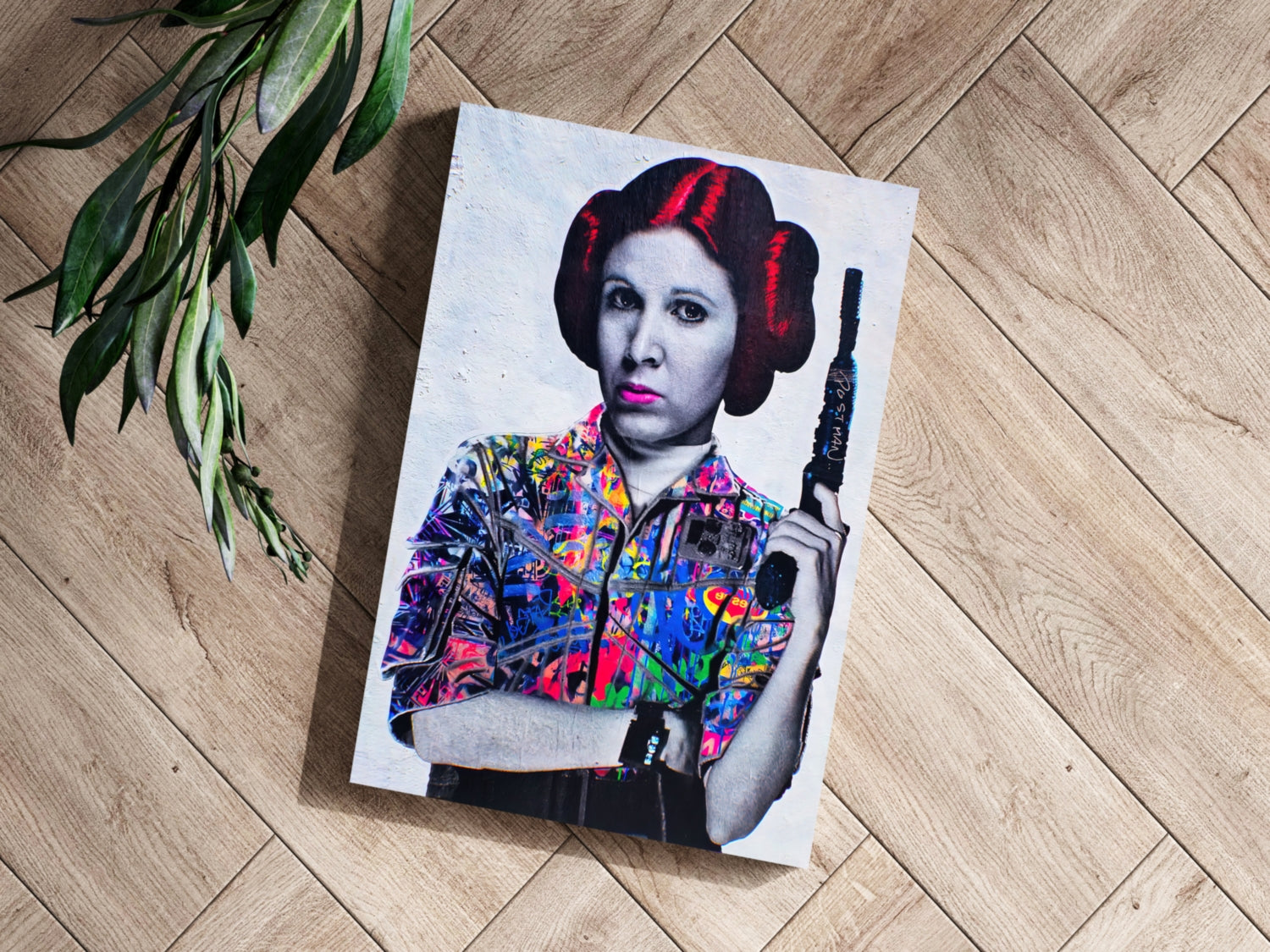 Princess Leia Aluminum Print.
