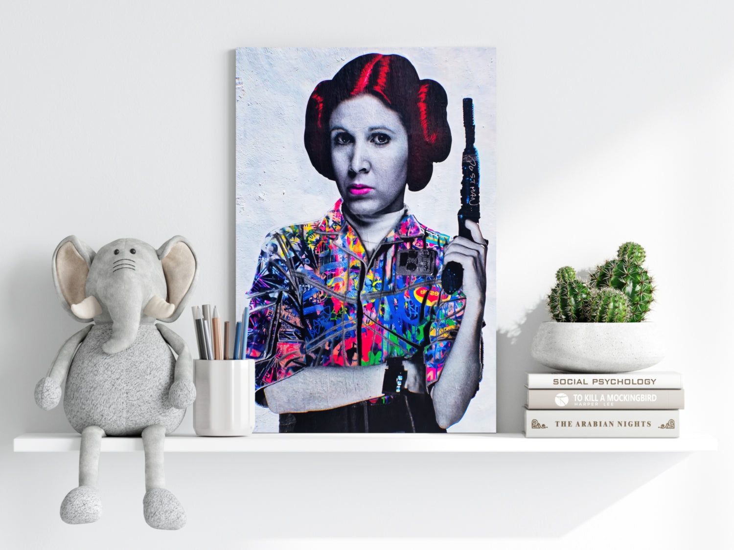 Princess Leia Aluminum Print.