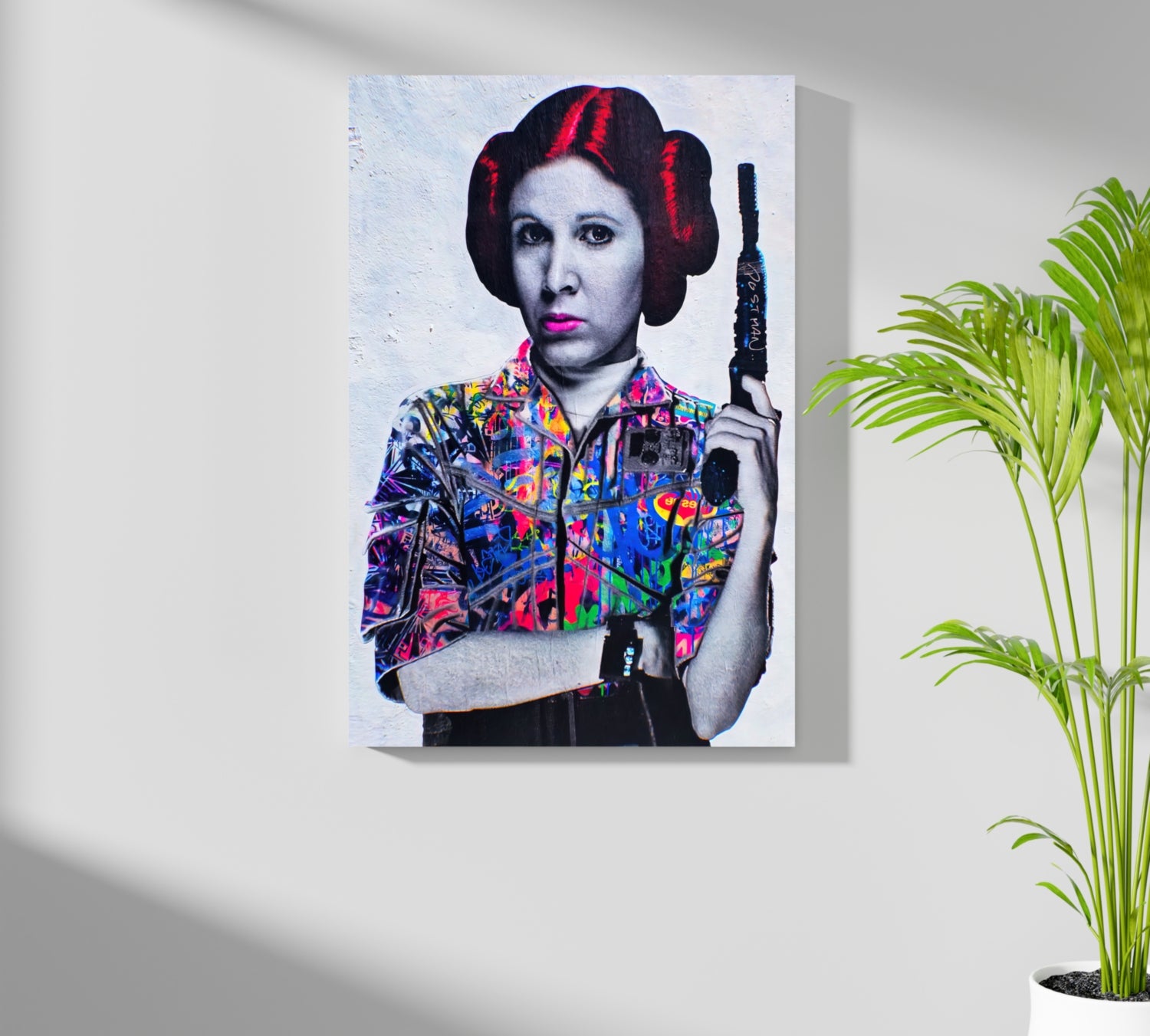 Princess Leia Aluminum Print.