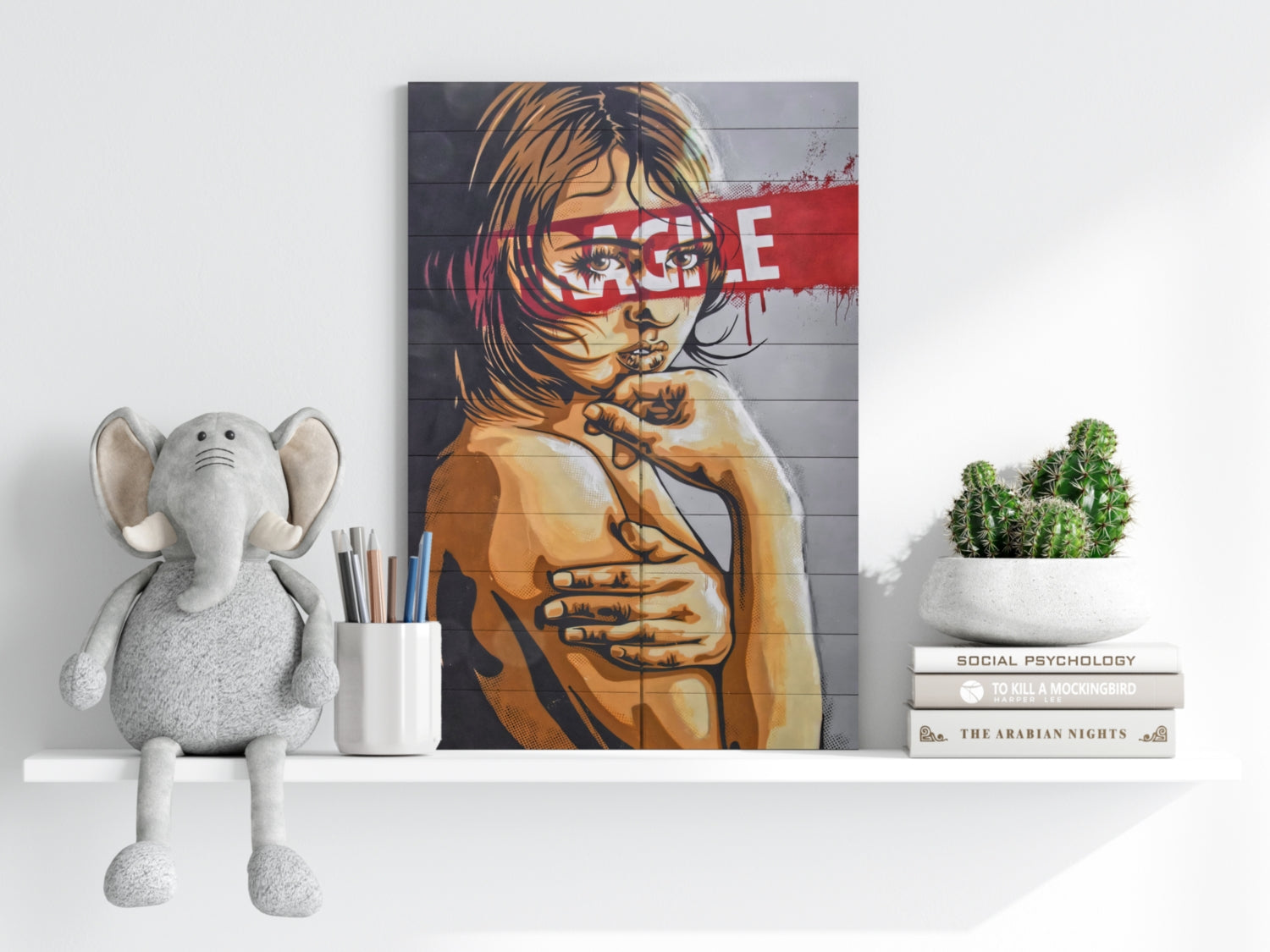 Fragile Aluminum Print.