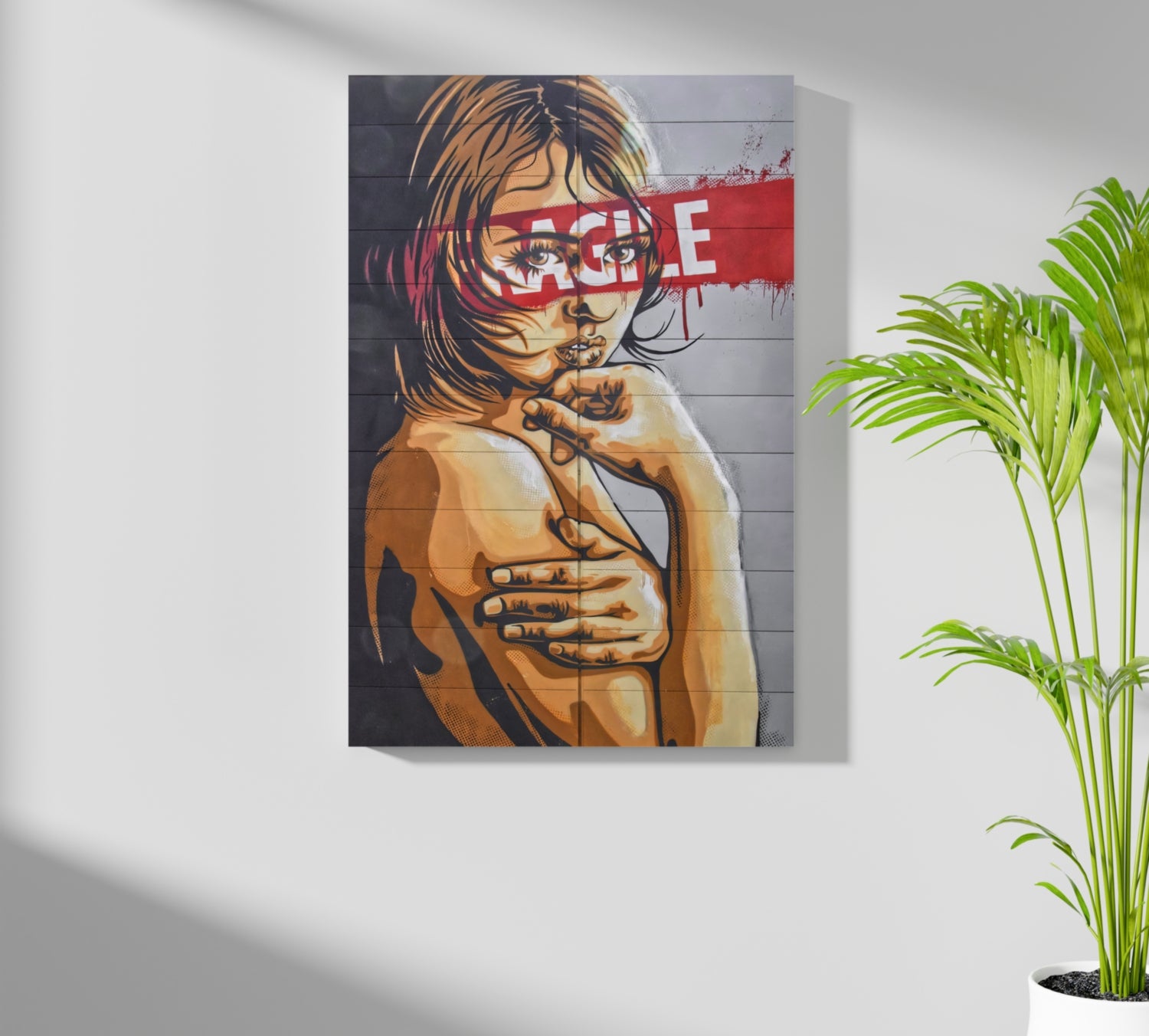 Fragile Aluminum Print.