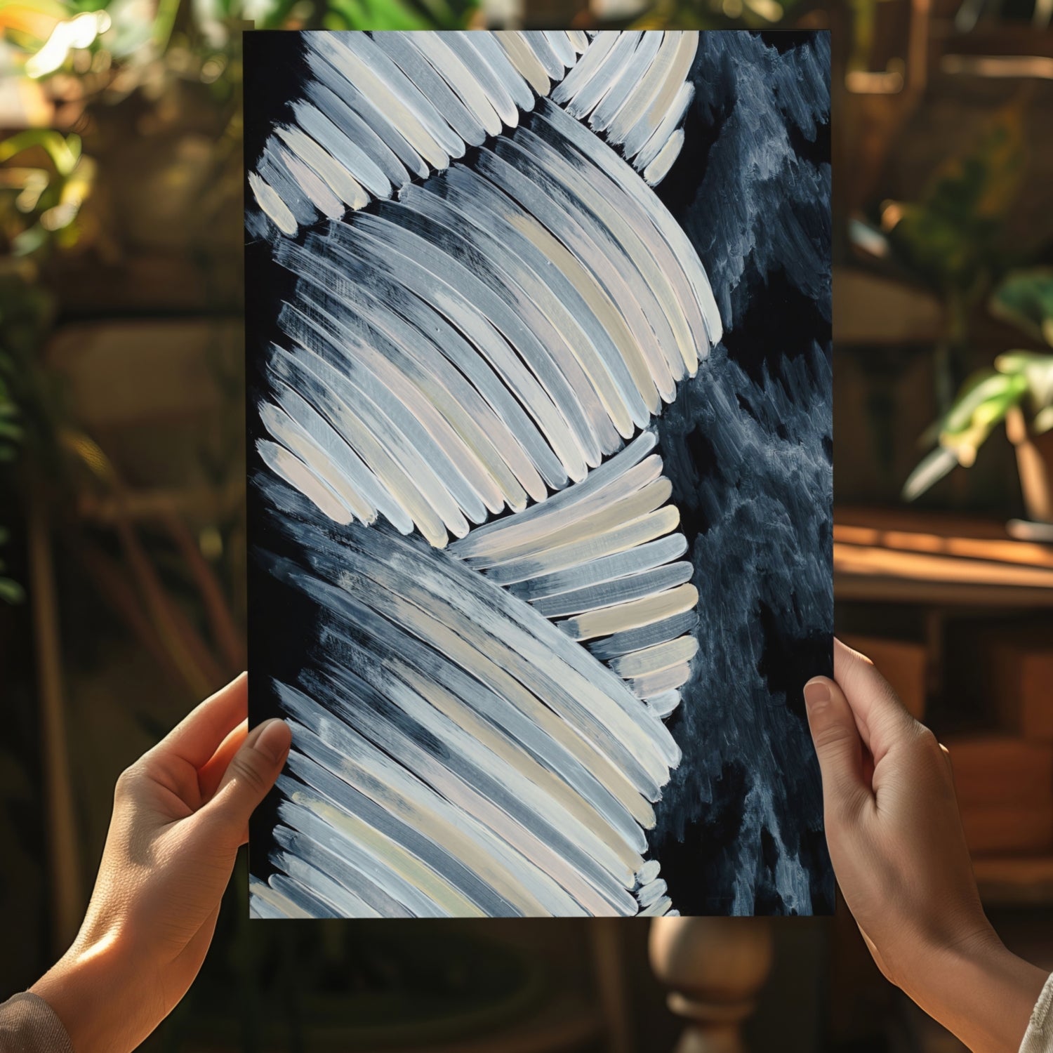 Abstract Drawing Aluminum Print.