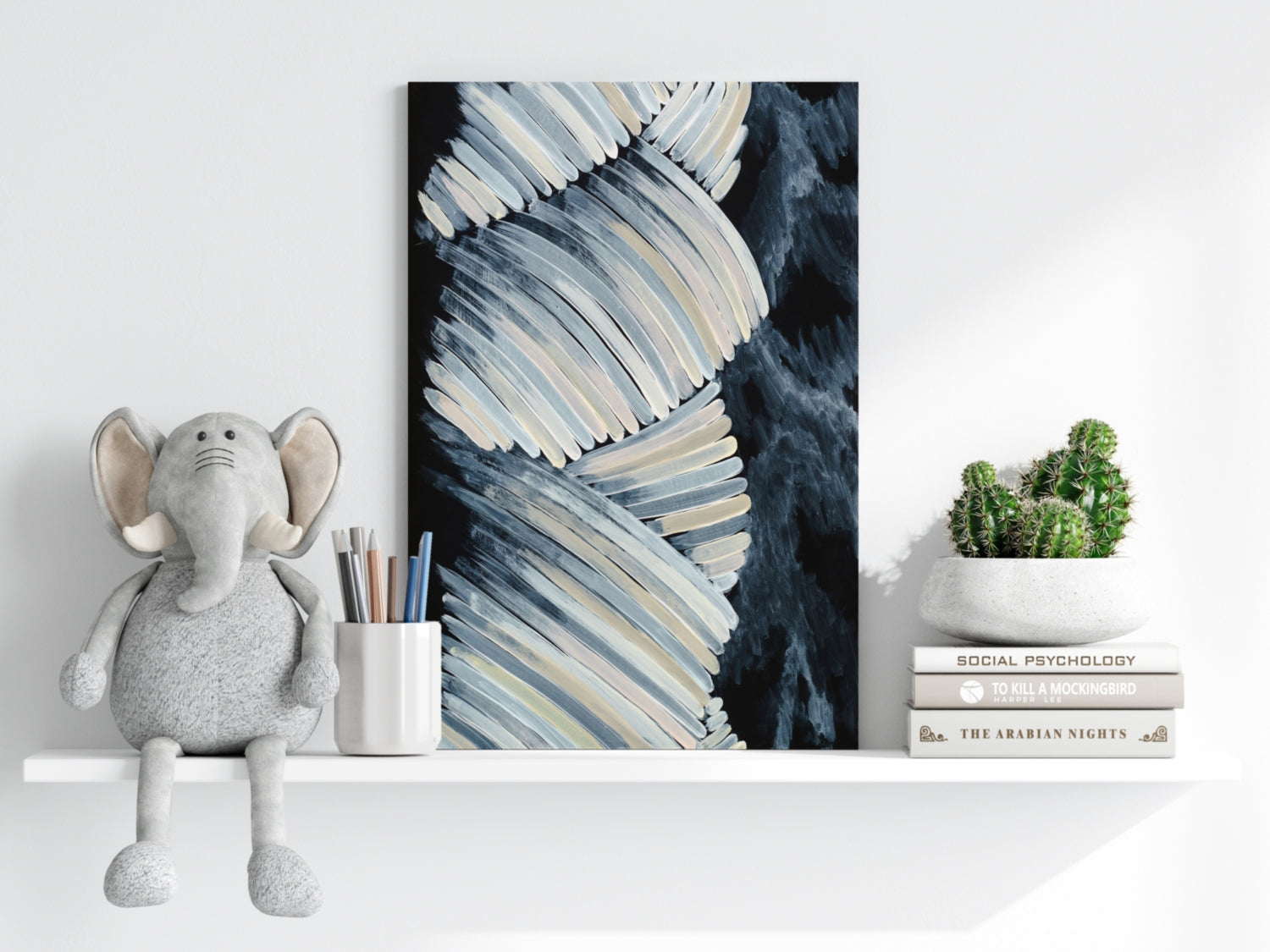 Abstract Drawing Aluminum Print.