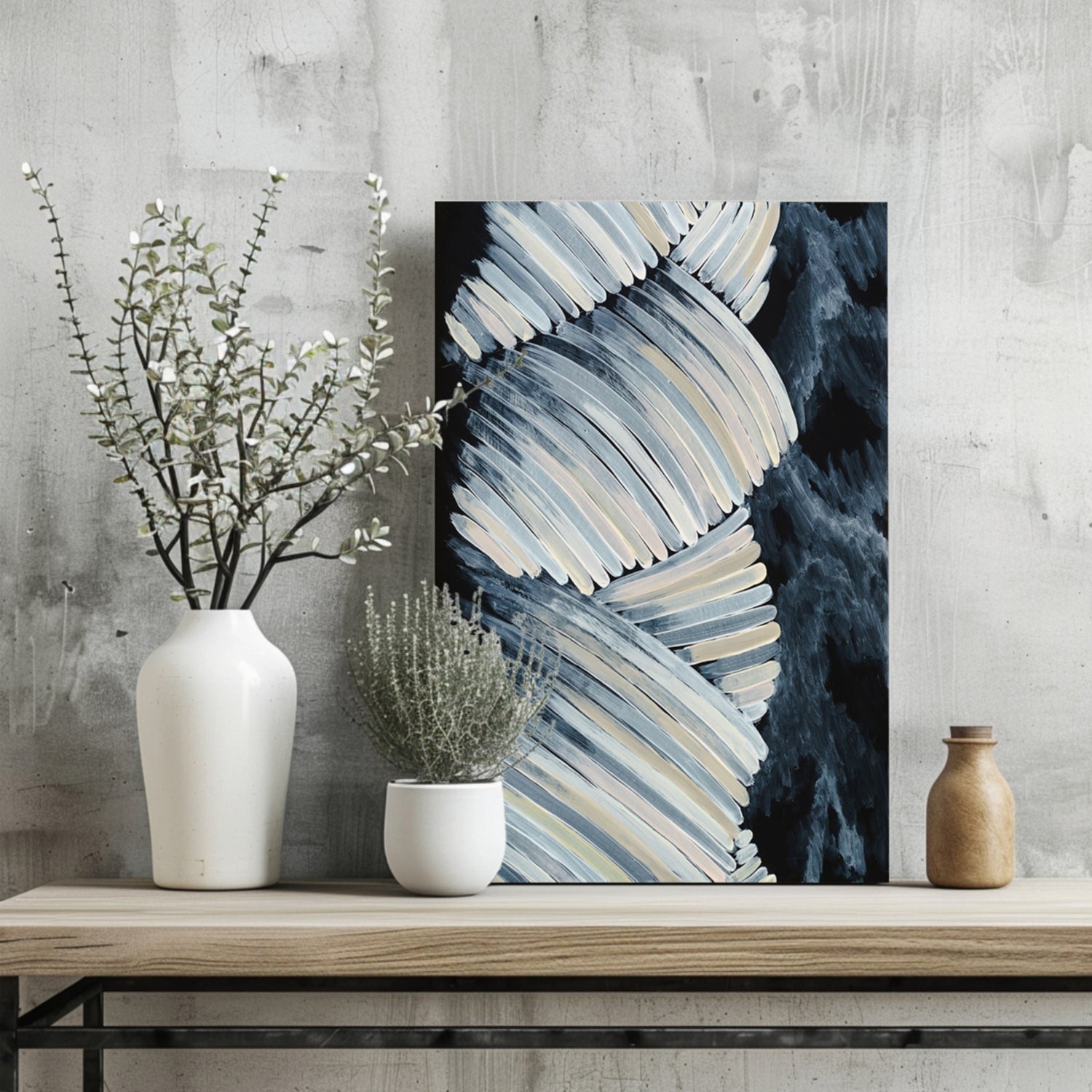 Abstract Drawing Aluminum Print.