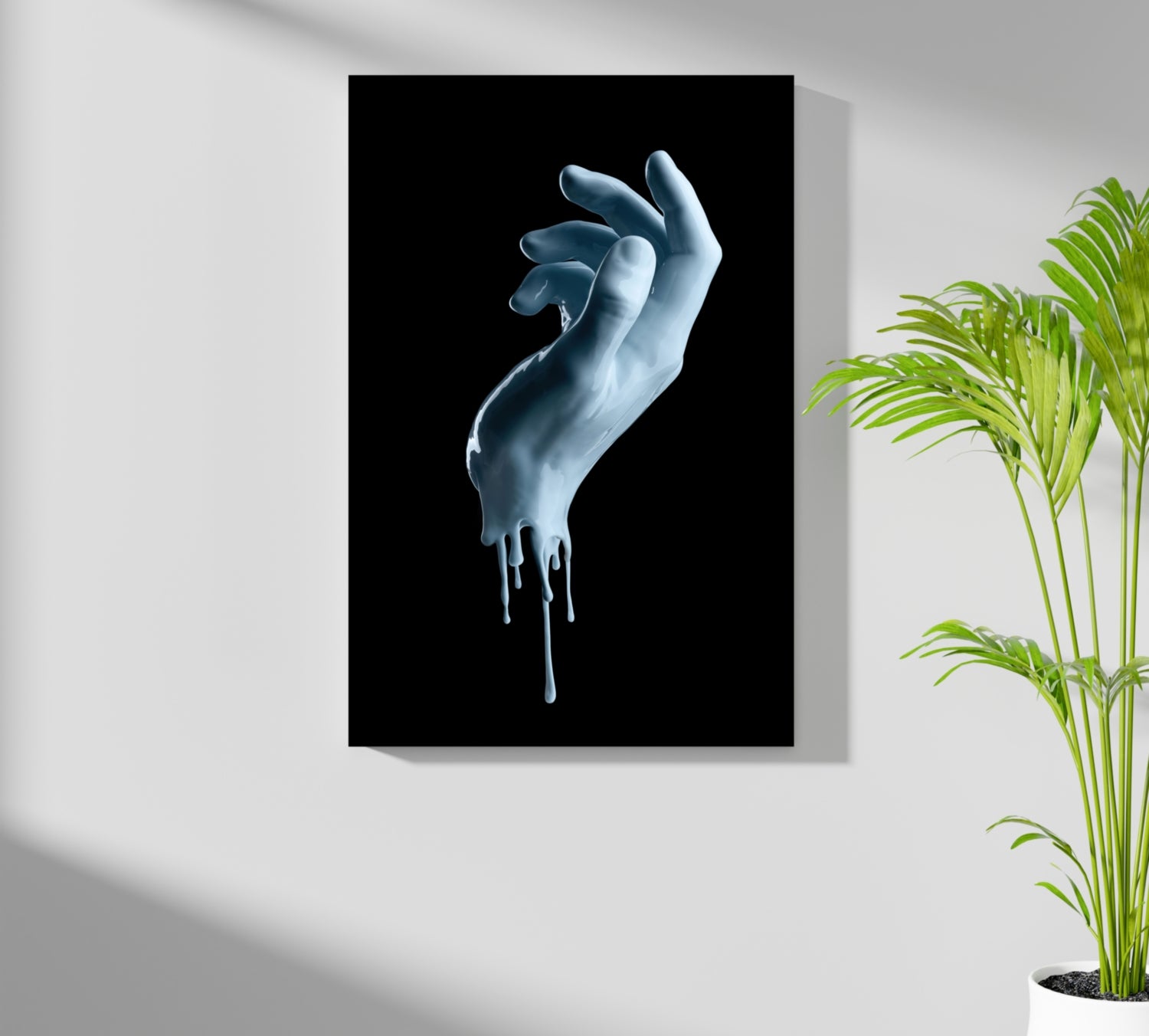 Hand in Paint Aluminum Print.