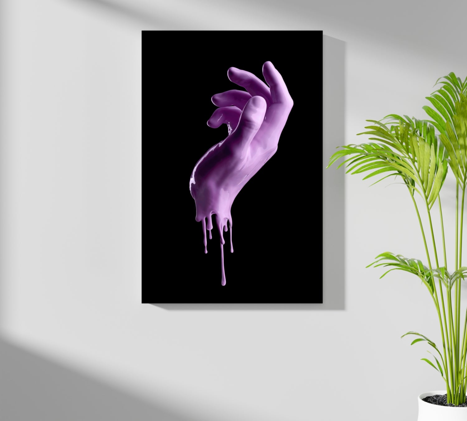 Hand in Paint Aluminum Print.