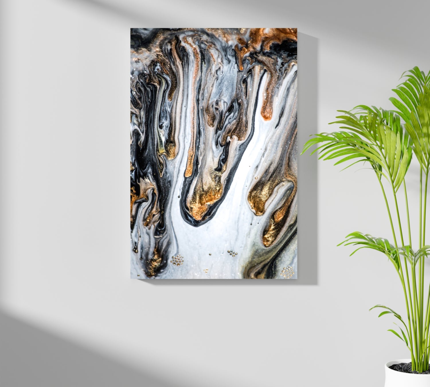 Abstract Marble Pattern V20 Aluminum Print.