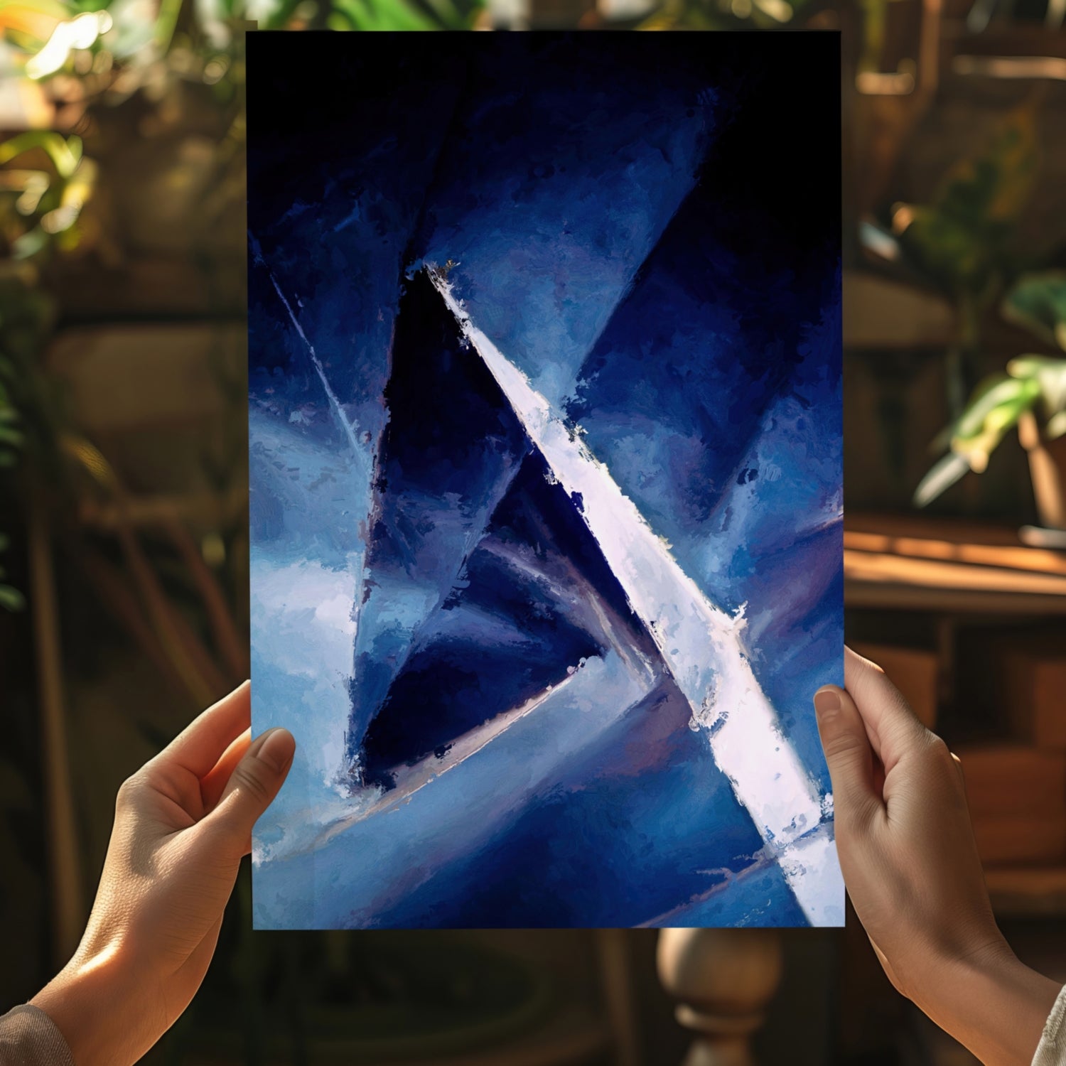 Abstract Geometry Aluminum Print.