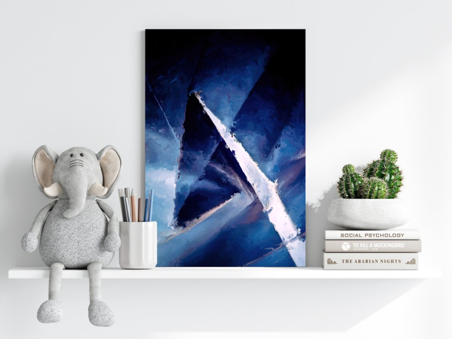 Abstract Geometry Aluminum Print.