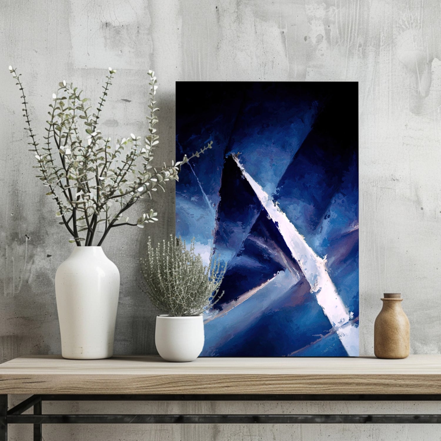 Abstract Geometry Aluminum Print.