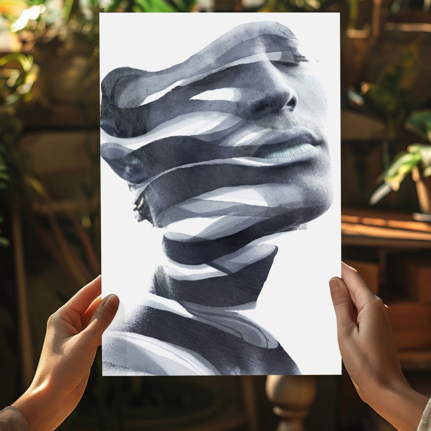 Abstract Woman Aluminum Print.