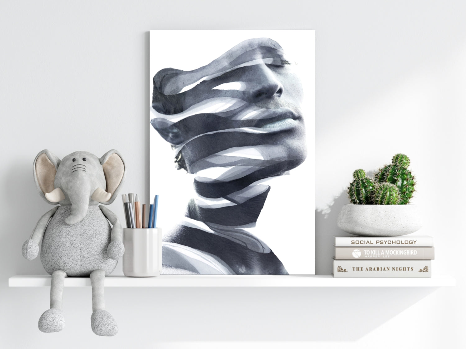 Abstract Woman Aluminum Print.