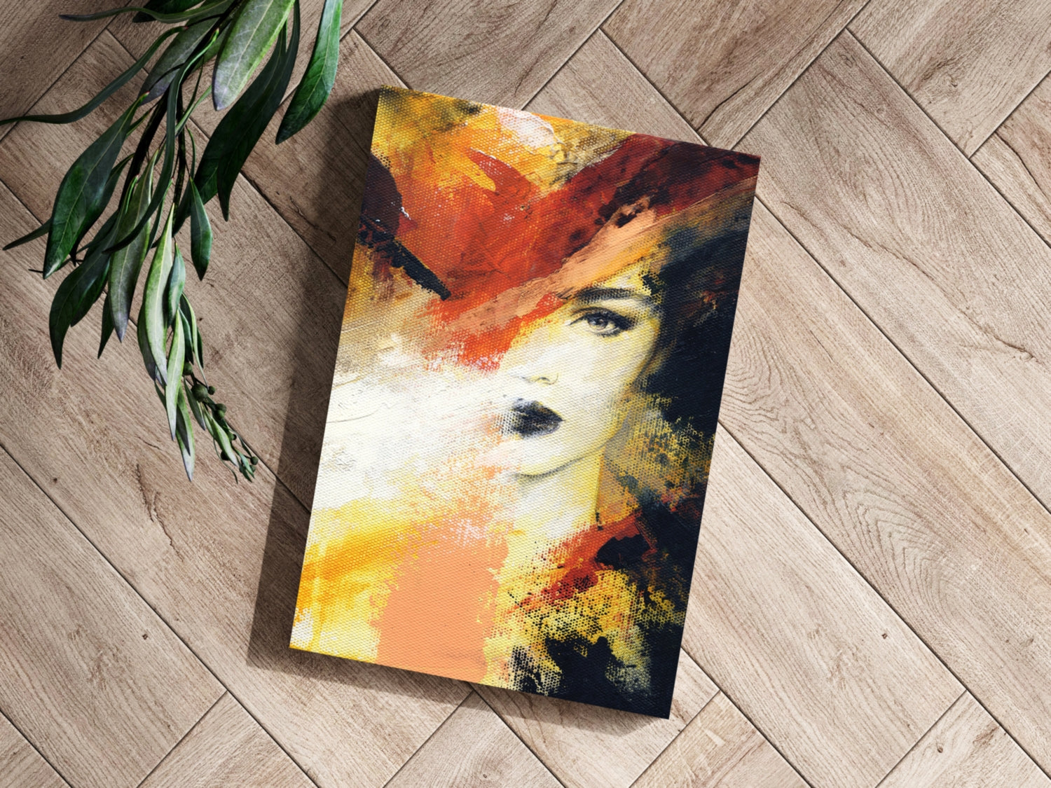Abstract Woman Aluminum Print.