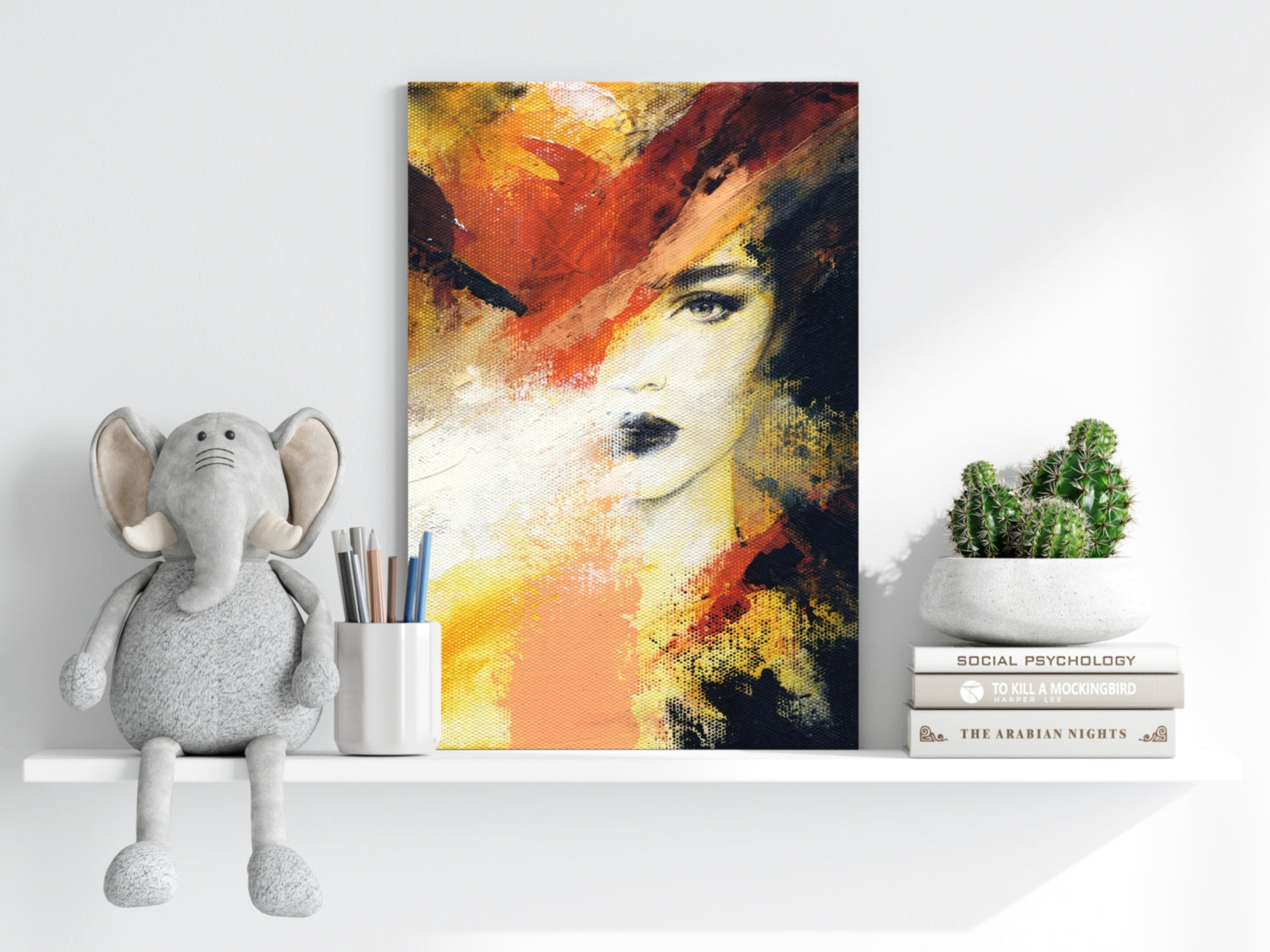 Abstract Woman Aluminum Print.