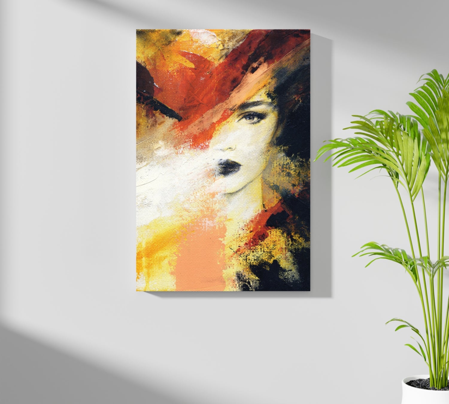 Abstract Woman Aluminum Print.