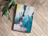 Abstract Paint Teal V2 Aluminum Print