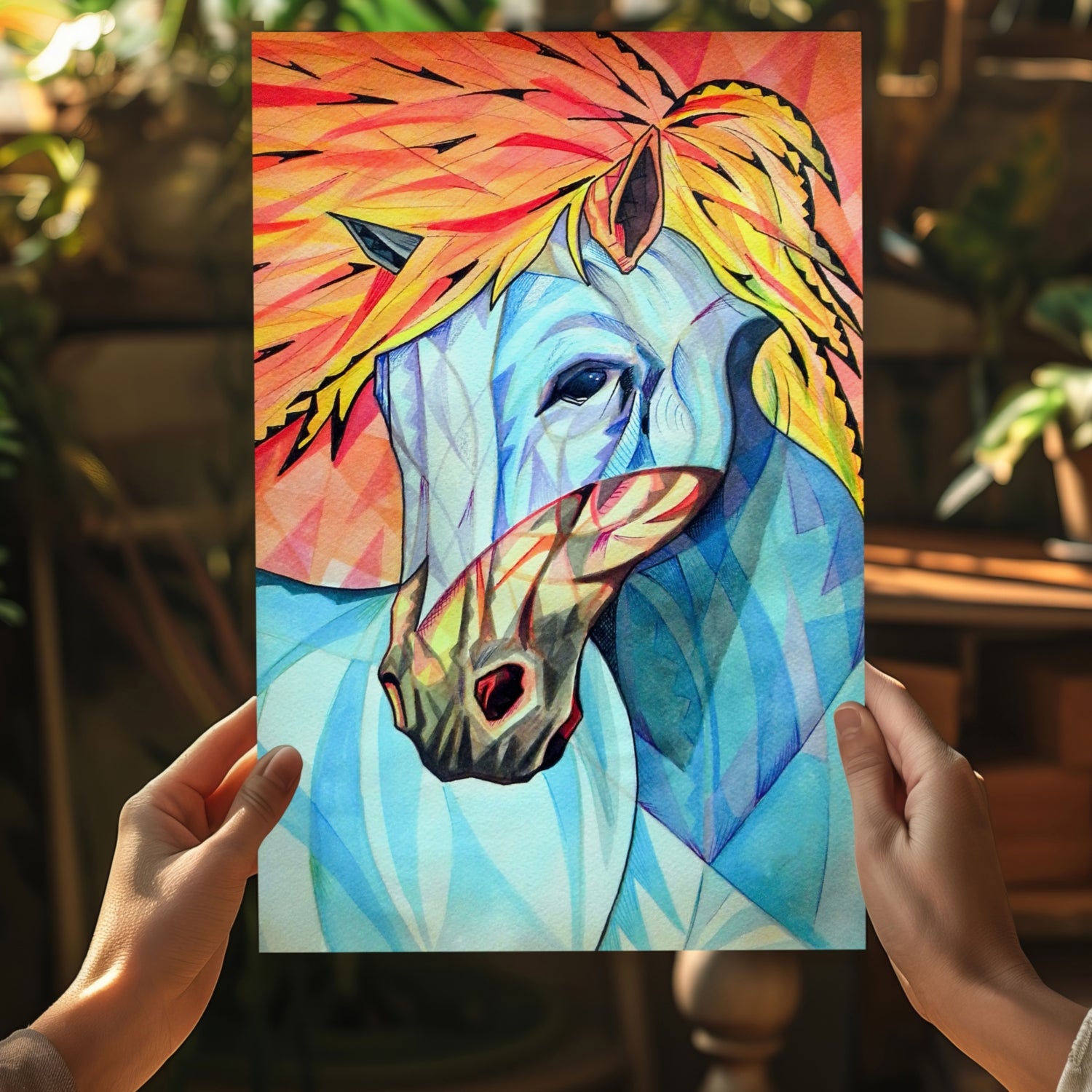 Horse Aluminum Print.