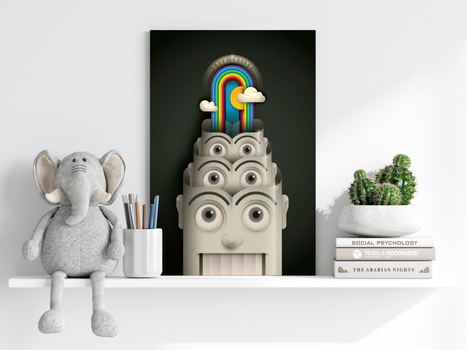 Colorful Mind Aluminum Print.