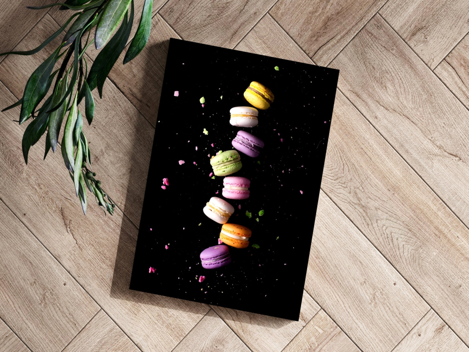 Colorful Macarons Aluminum Print.