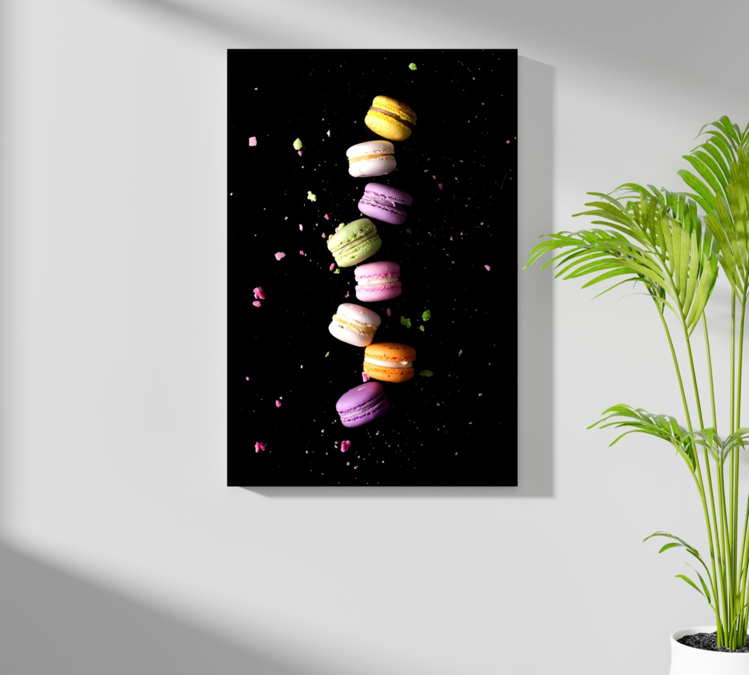 Colorful Macarons Aluminum Print.