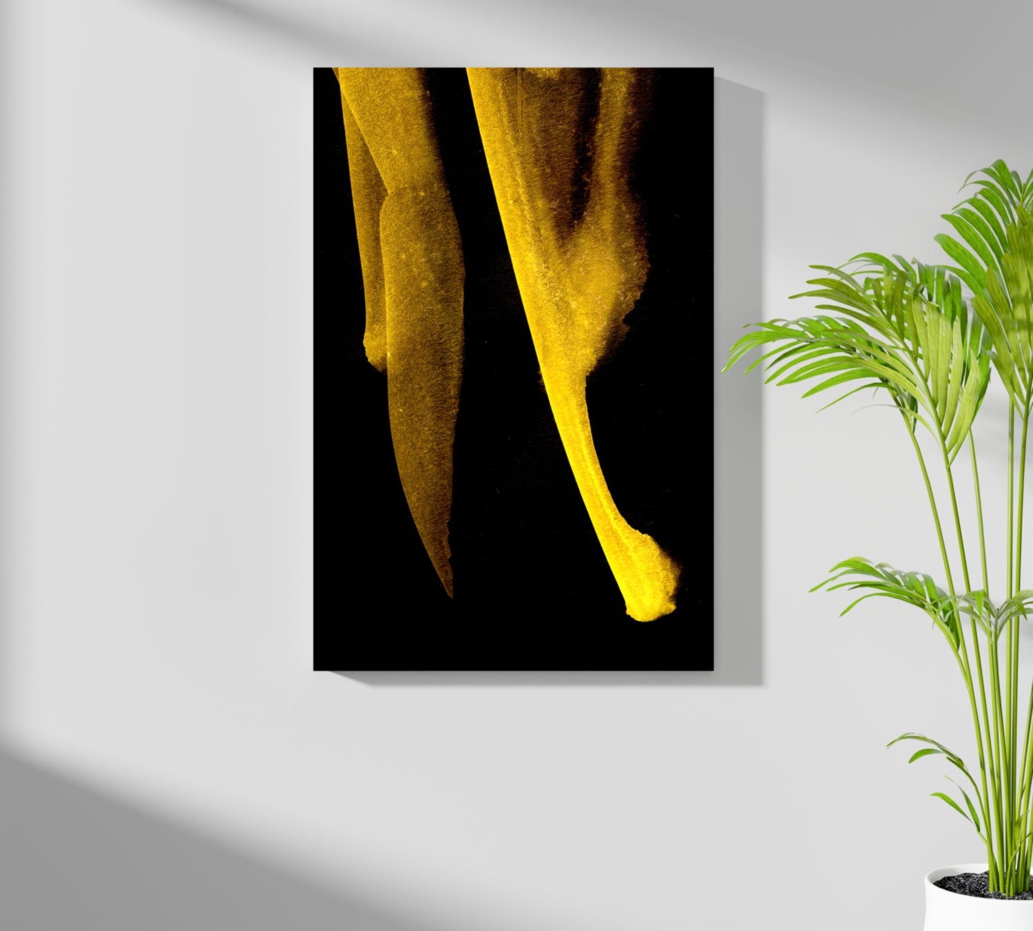 Shade of Gold V1 Aluminum Print.