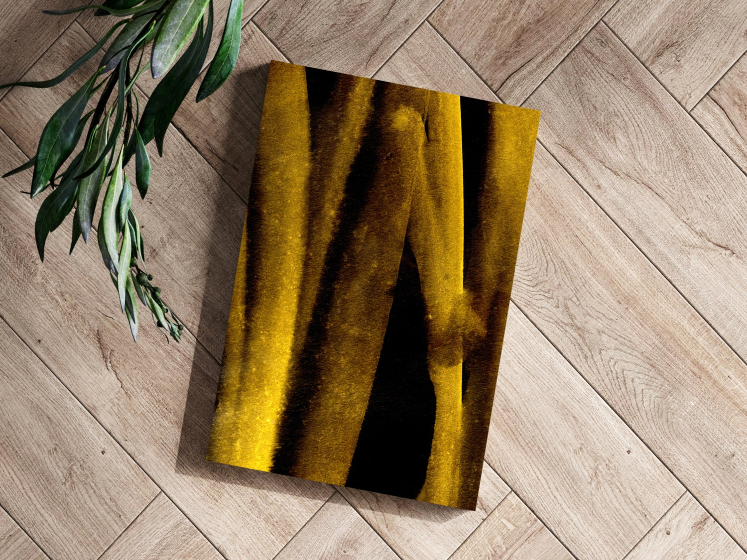 Shade of Gold V2 Aluminum Print.